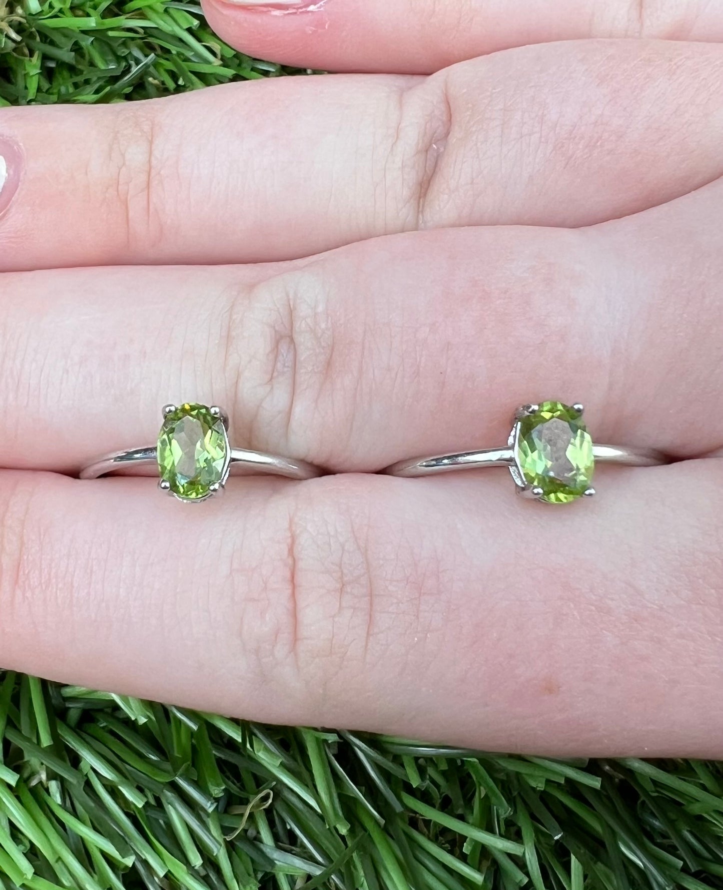 High quality peridot rings