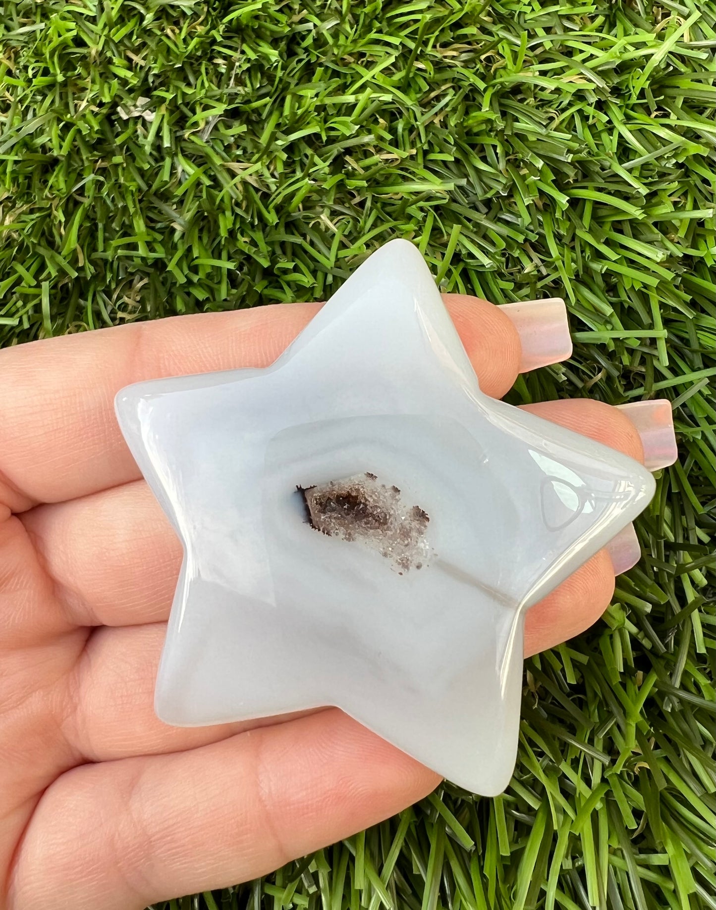 Druzy agate stars