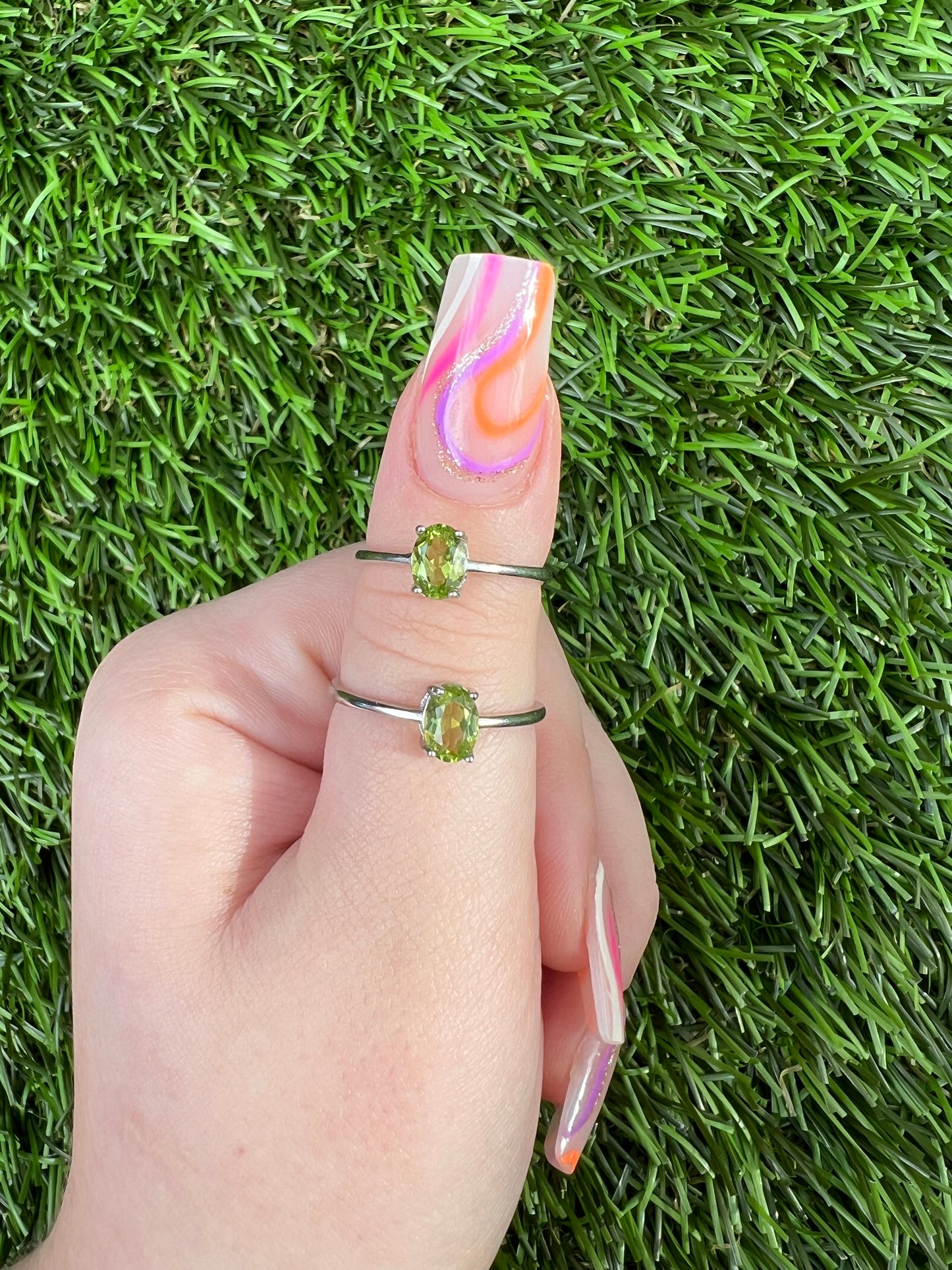 High quality peridot rings