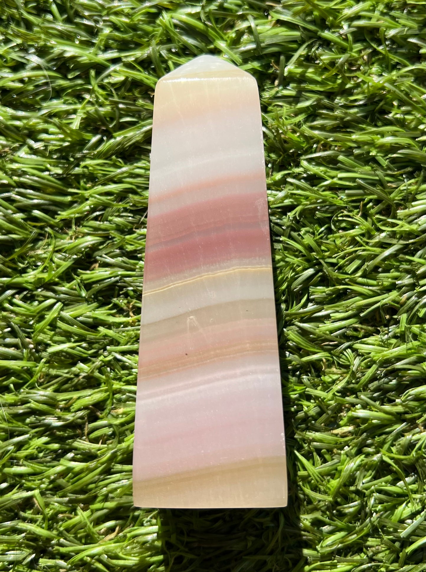 Pink banded onyx (imperfect)