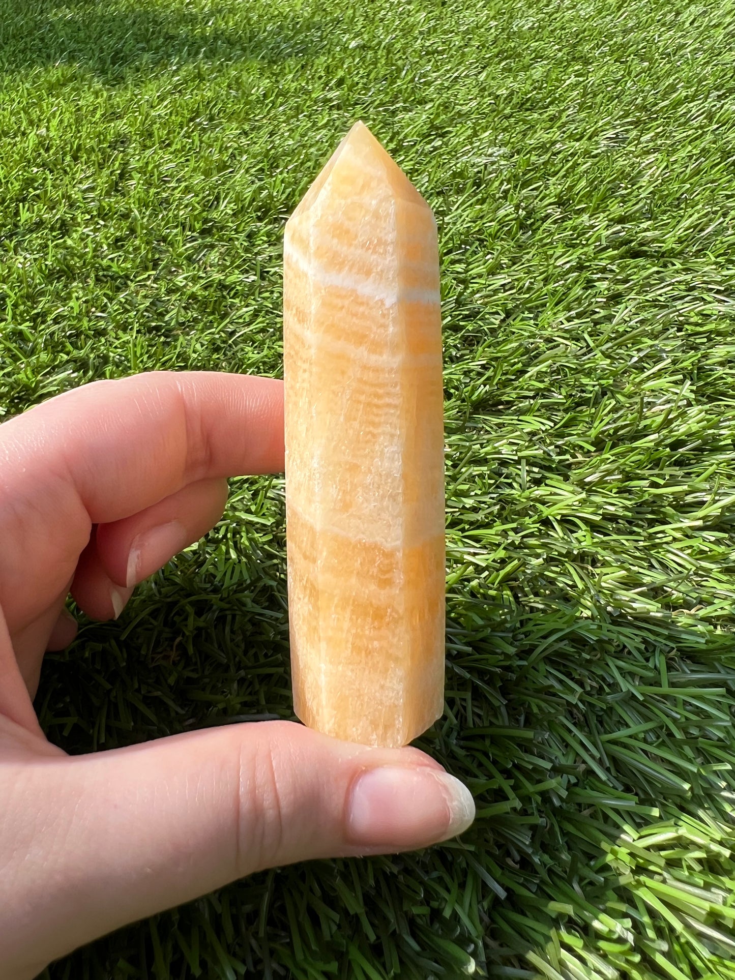 Orange calcite towers