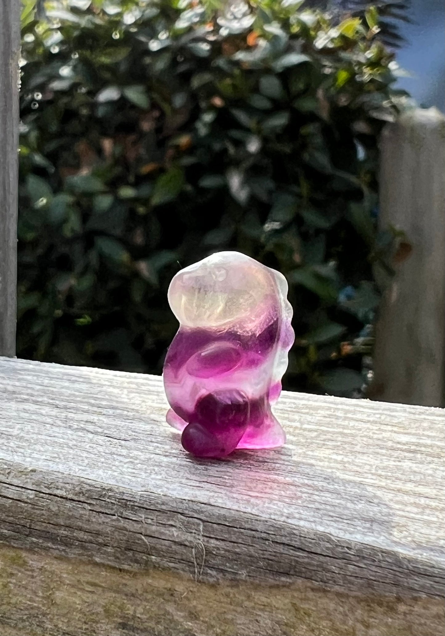 Mini dino carving (fluorite)