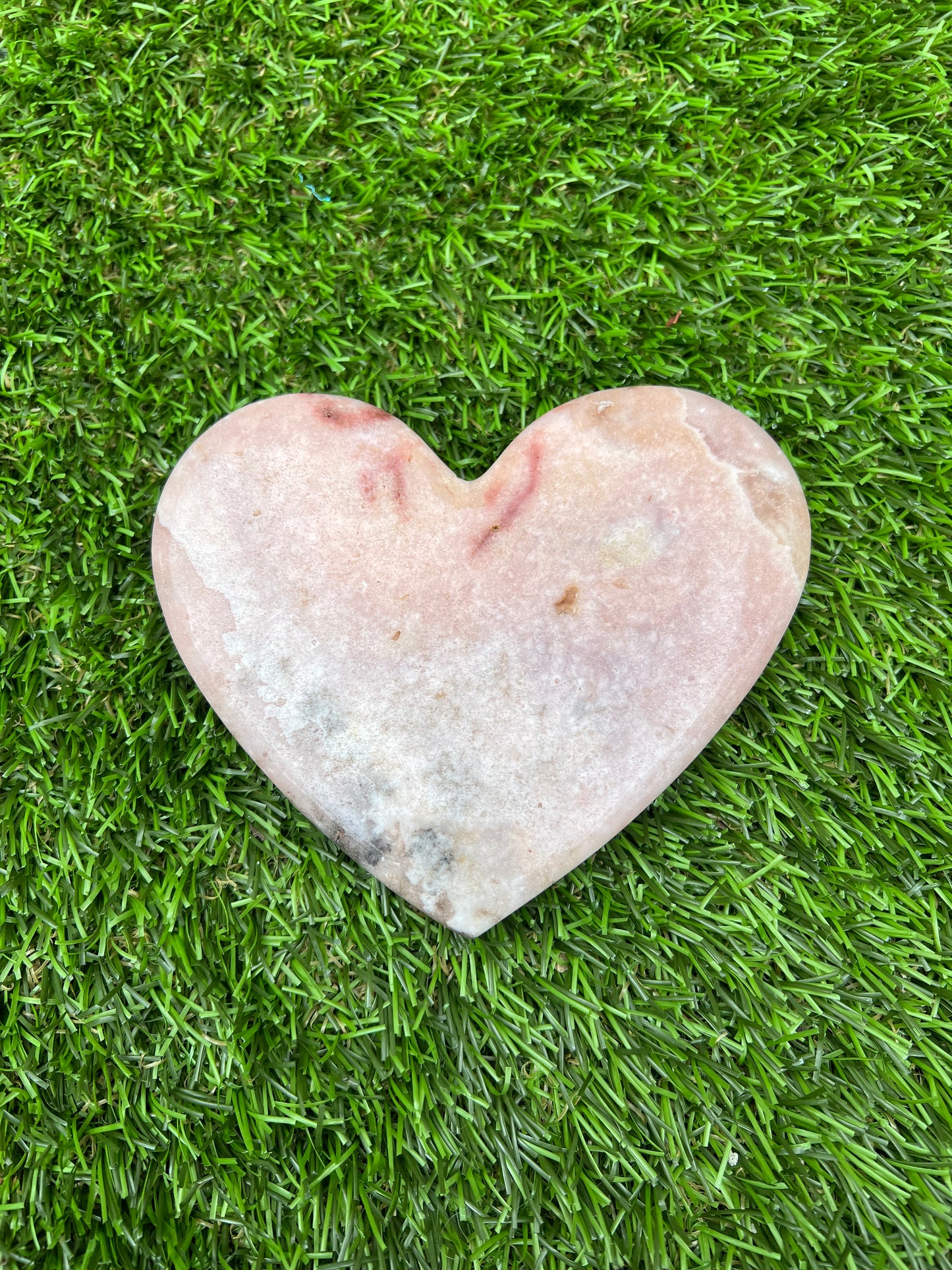 Pink amethyst large heart