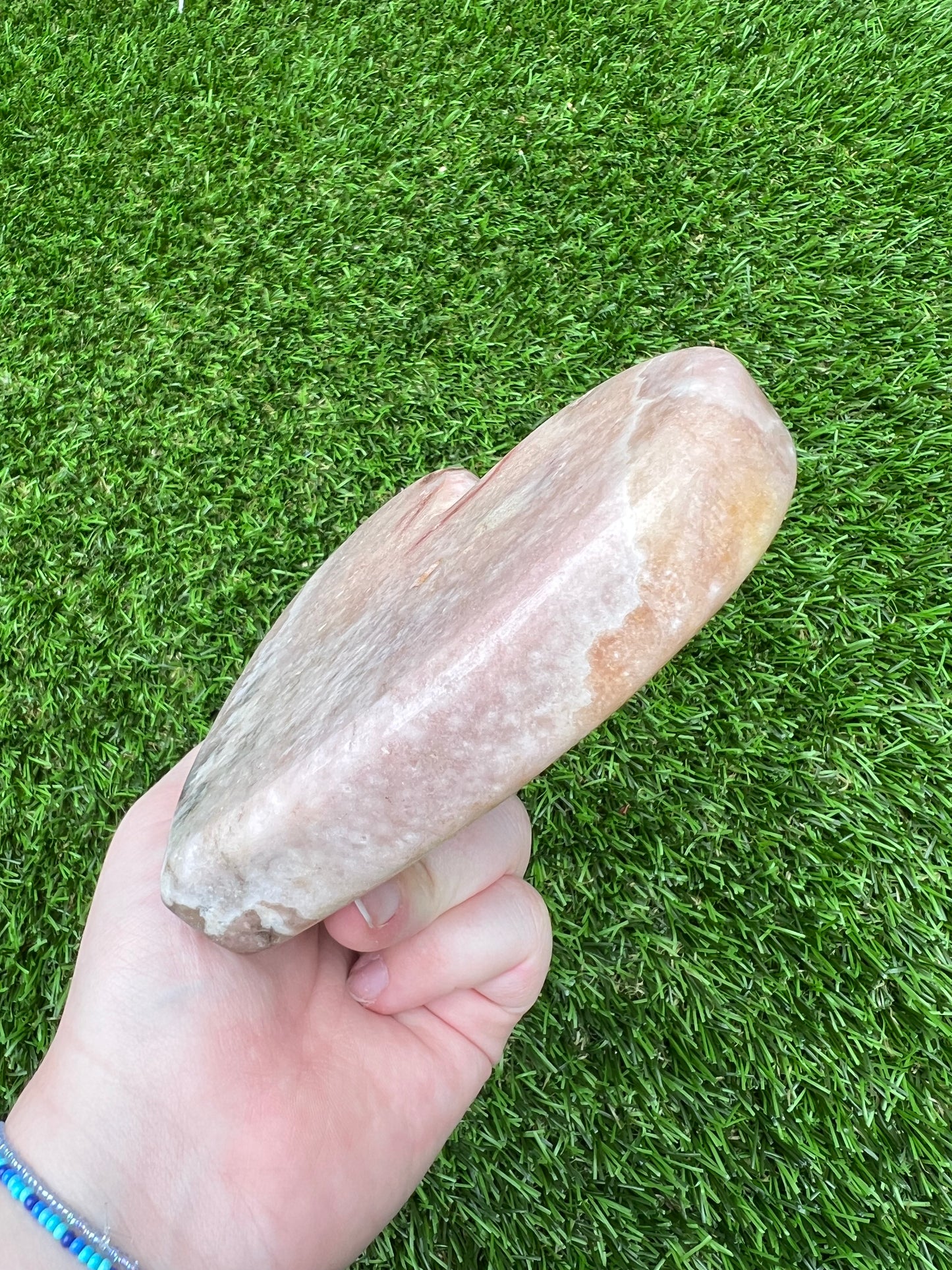 Pink amethyst large heart