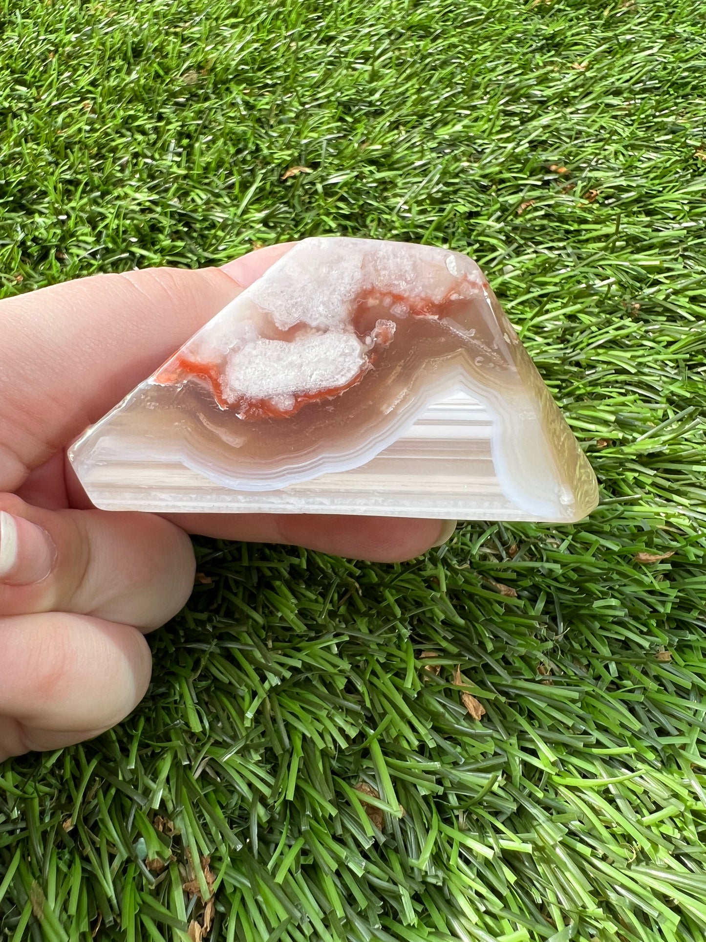 Flower agate free forms