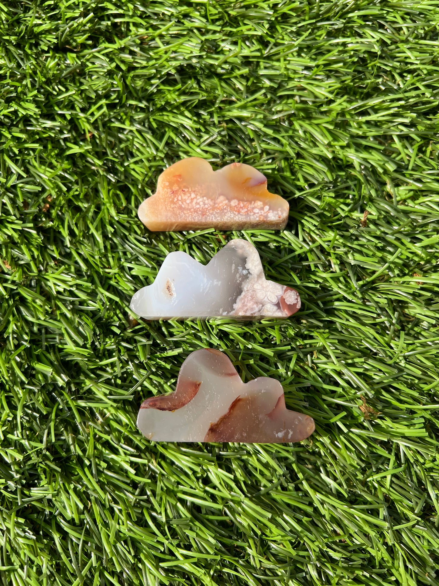 Flower agate clouds (self standing)