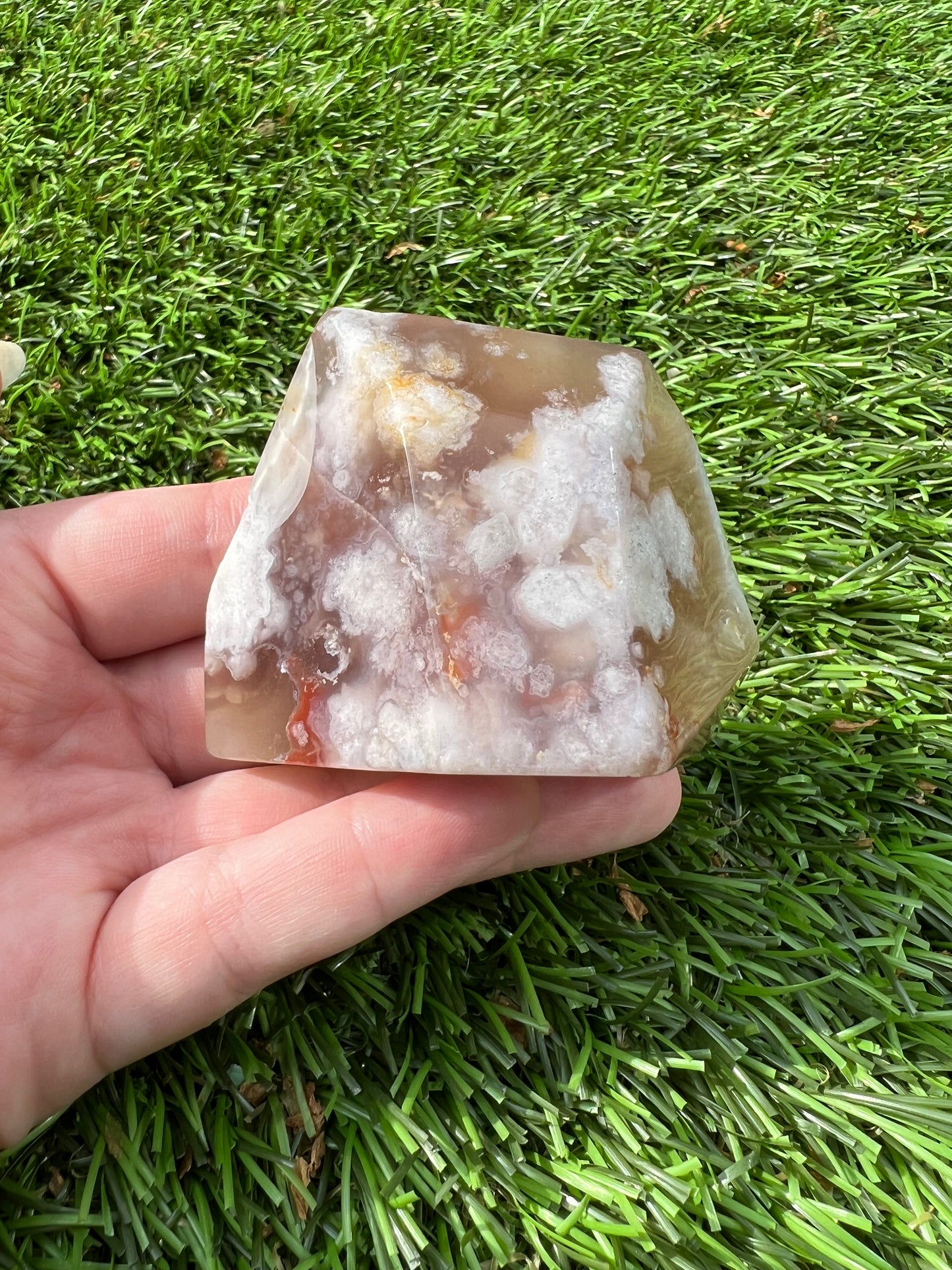 Flower agate free forms