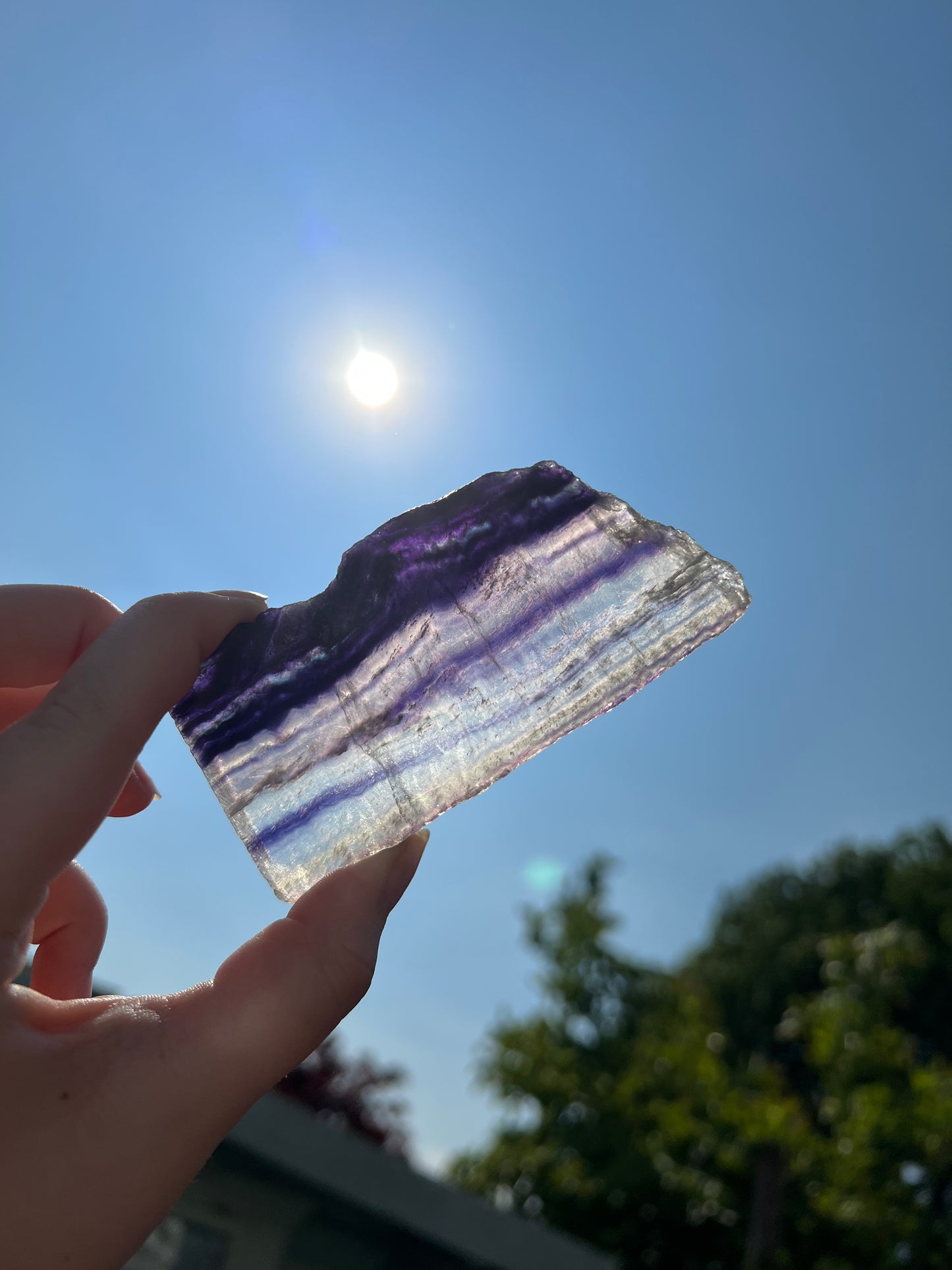 Medium fluorite slabs