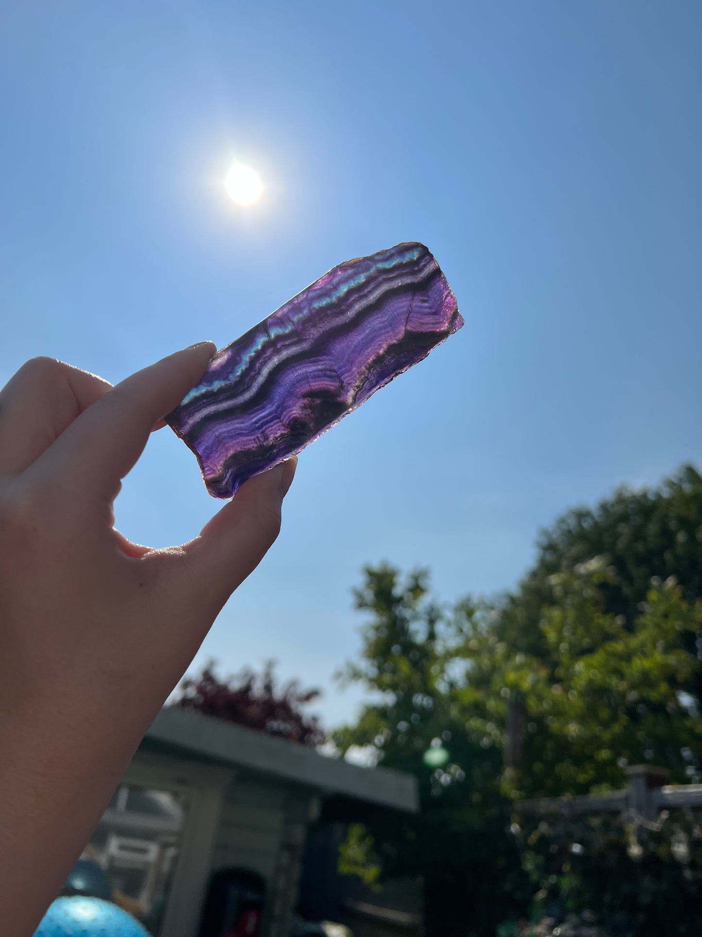 Medium fluorite slabs