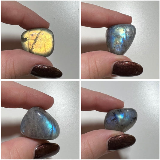 Labradorite tumbles
